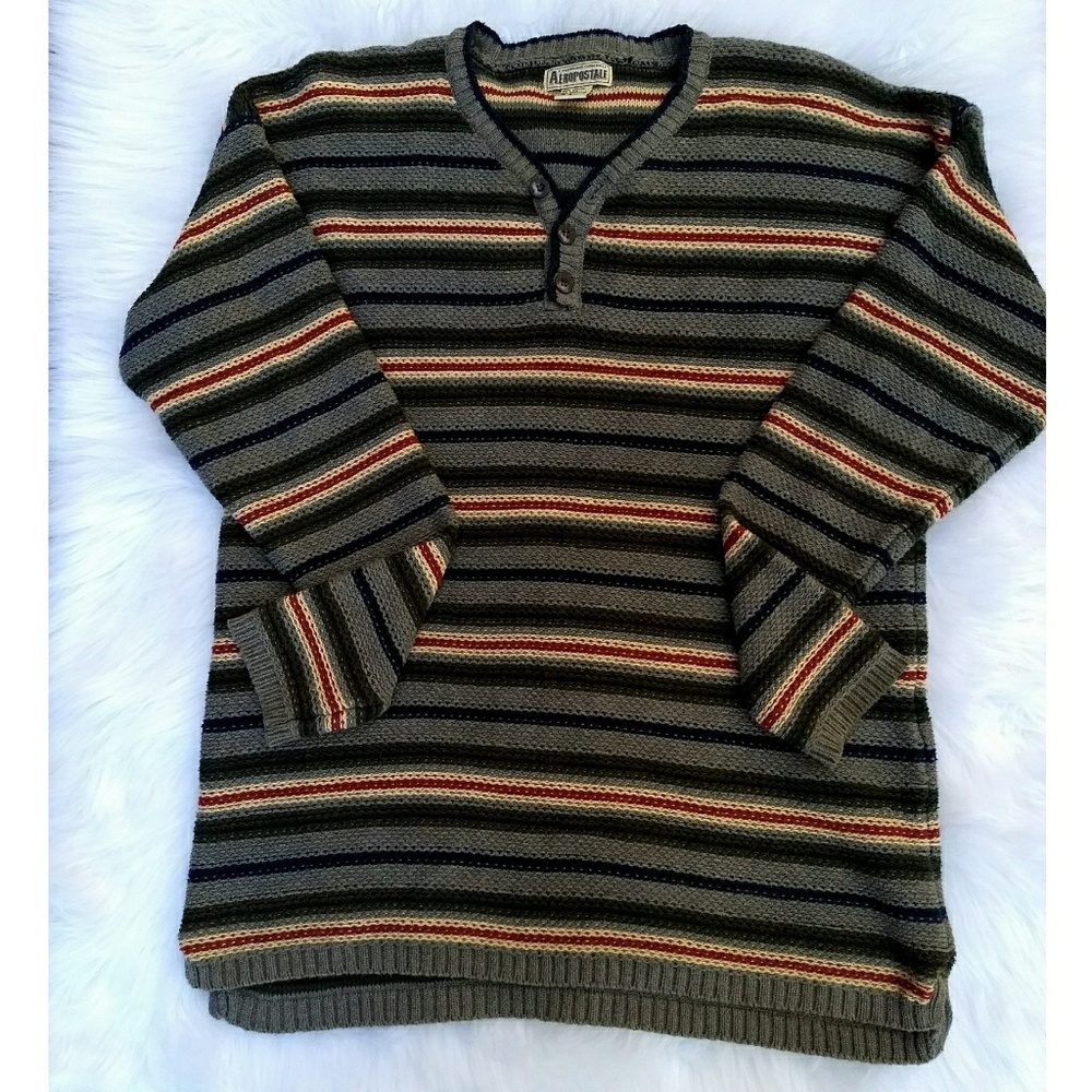 Aeropostale Oversized V Neck Sweater